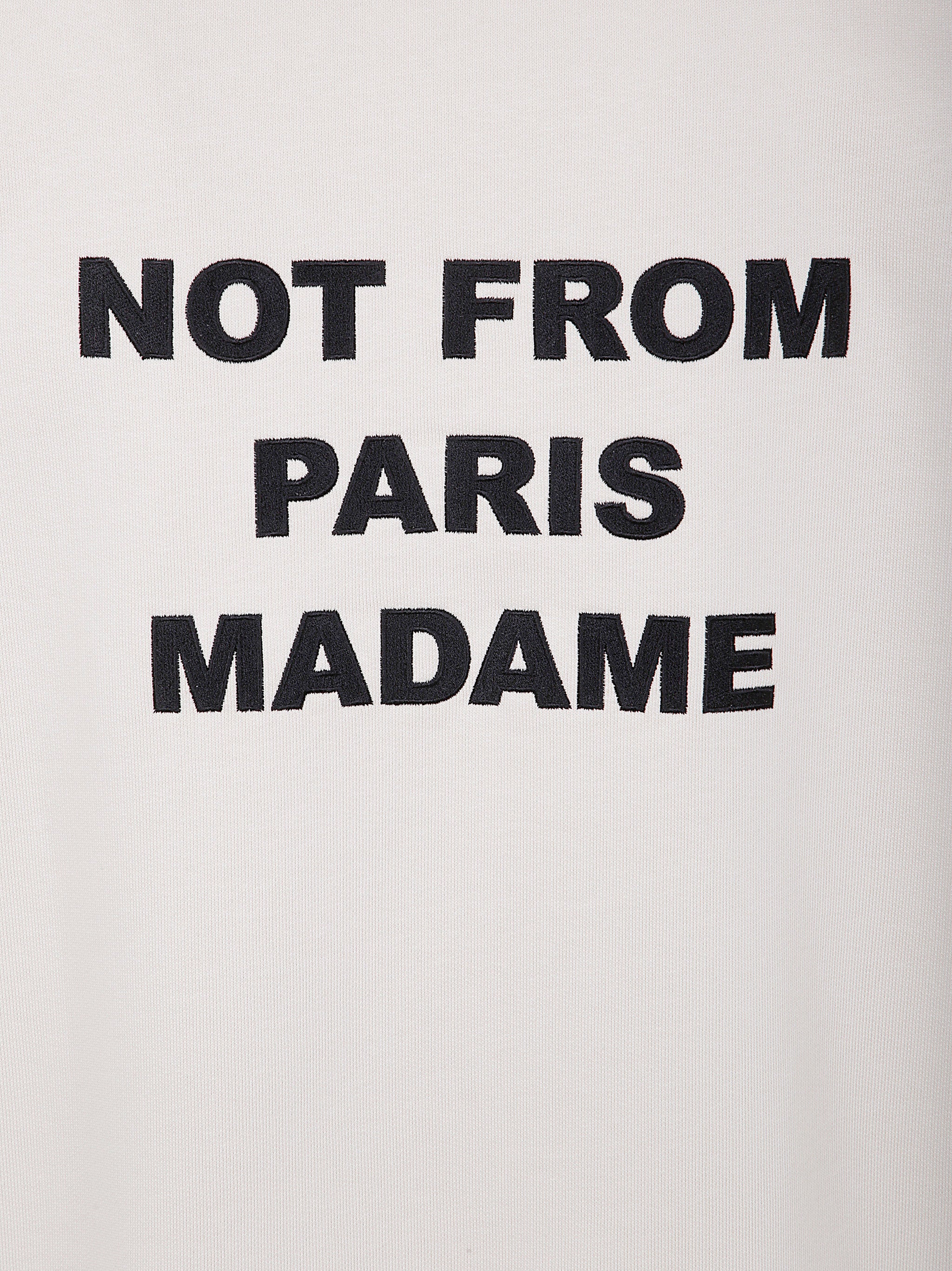 DRÔLE DE MONSIEUR Men's Round Neck Slogan Sweatshirt