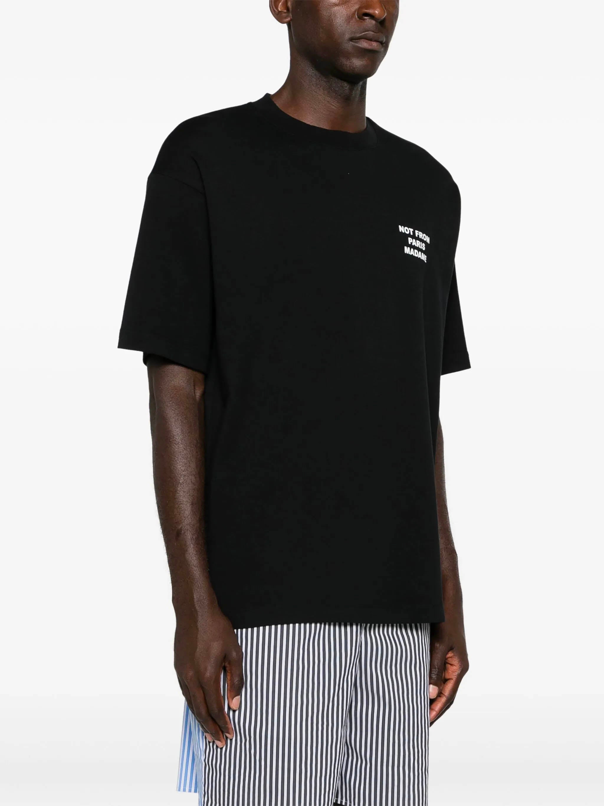 DRÔLE DE MONSIEUR Slogan Regular Fit T-Shirt - Size M