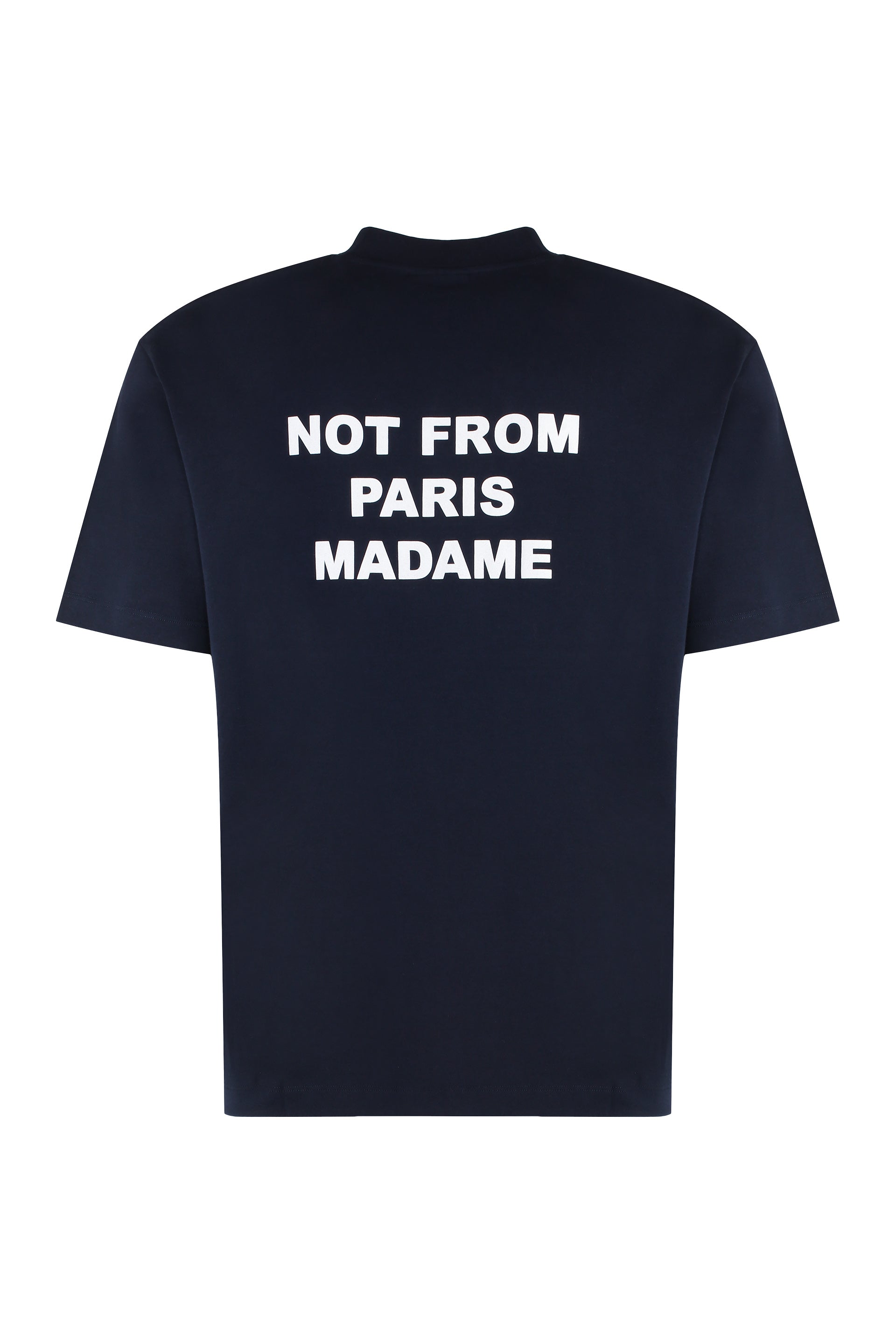 DRÔLE DE MONSIEUR Slogan Cotton Crew-Neck T-Shirt