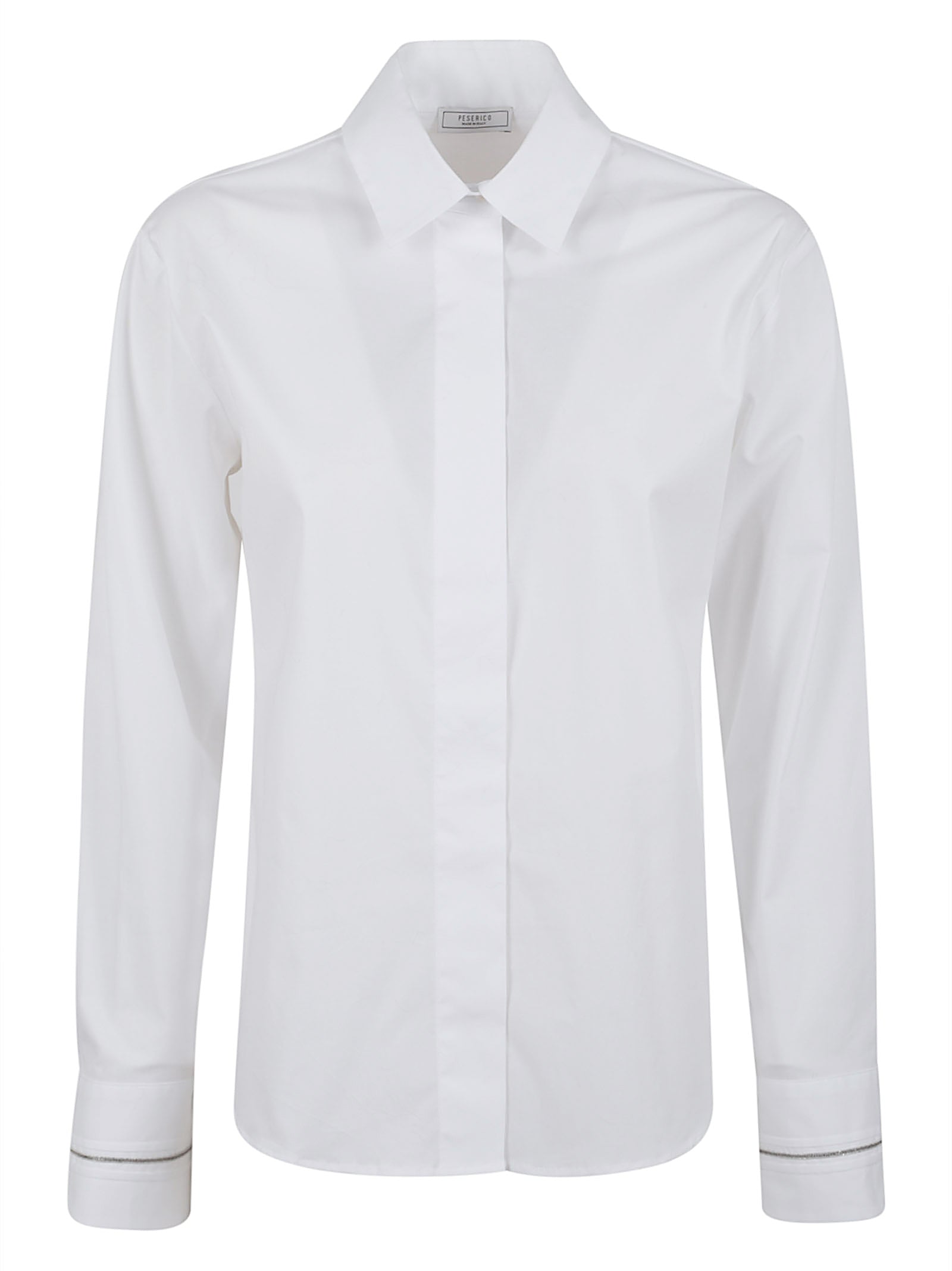 PESERICO Elegant Women's Cotton-Elastane Shirt
