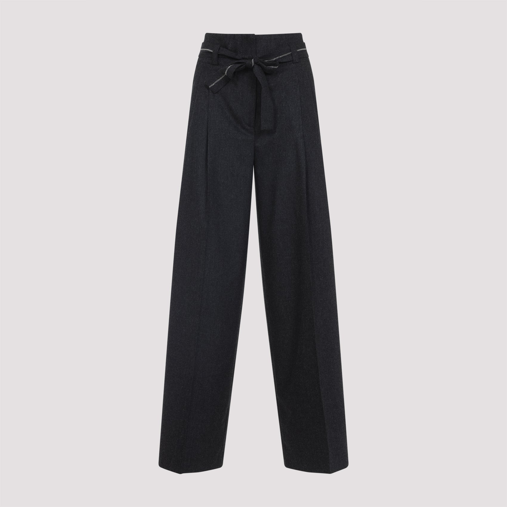 PESERICO Chic Wool-Cashmere Trousers for Women