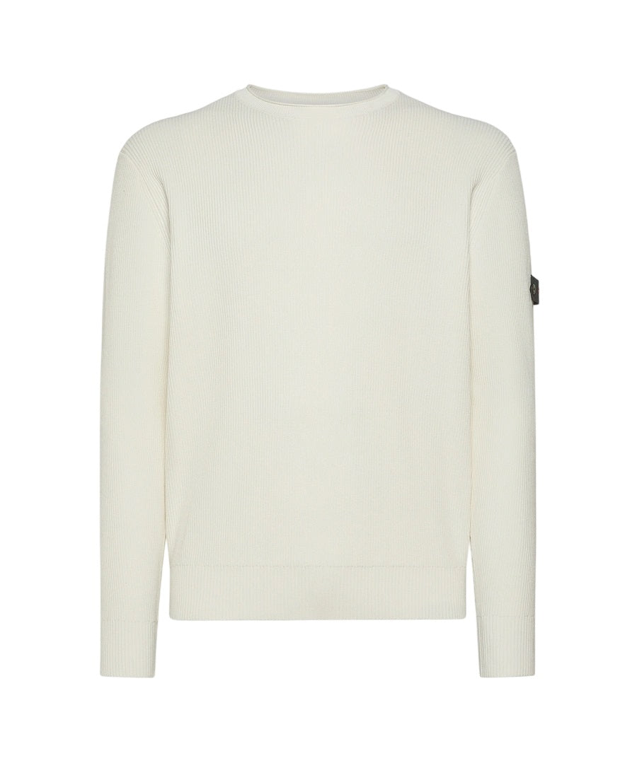 PEUTEREY Men's Regular Fit Sweater with Crewneck and Button Detail