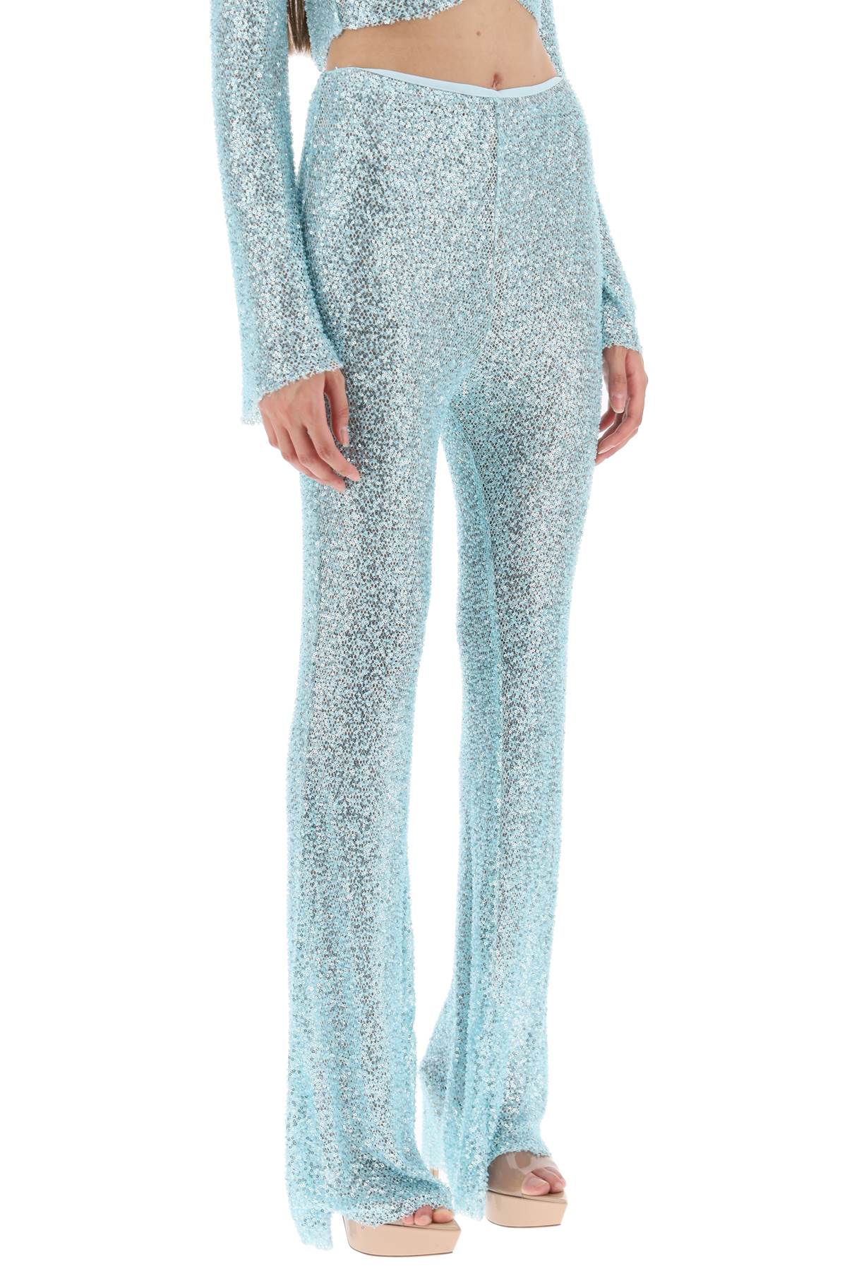 SELF-PORTRAIT Slim Fit Beaded Pants - Size 8 UK