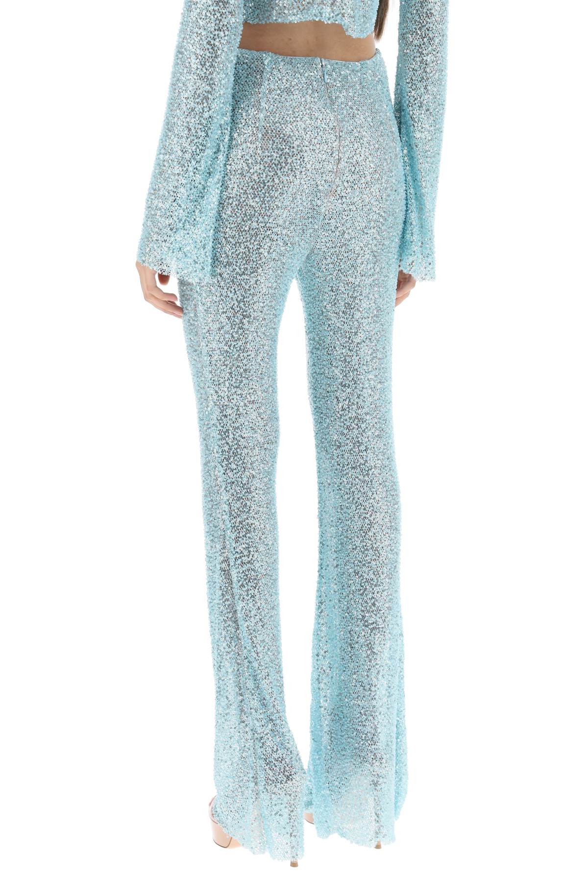 SELF-PORTRAIT Slim Fit Beaded Pants - Size 8 UK