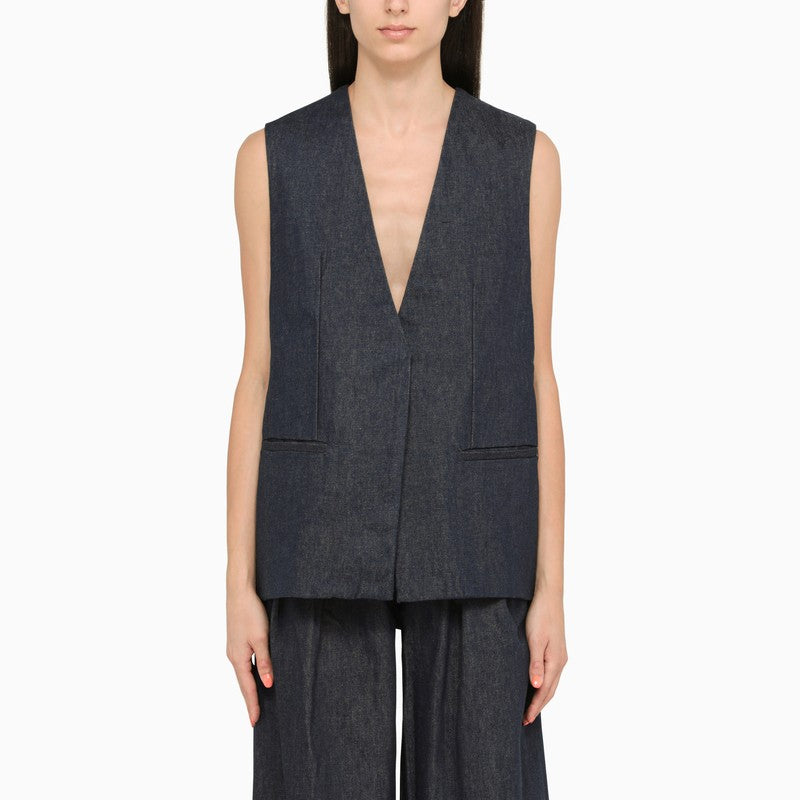 AMIRI Stylish Cotton Denim Waistcoat