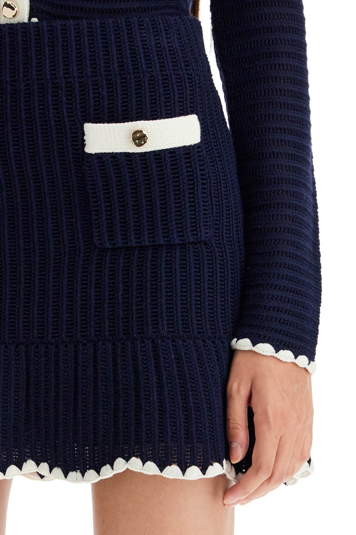 SELF-PORTRAIT Regular Fit Mini Skirt