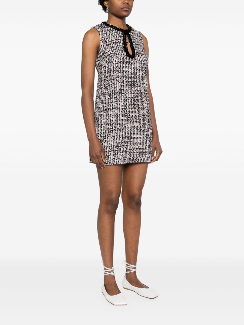 SELF-PORTRAIT Multicolor Tweed Mini Dress