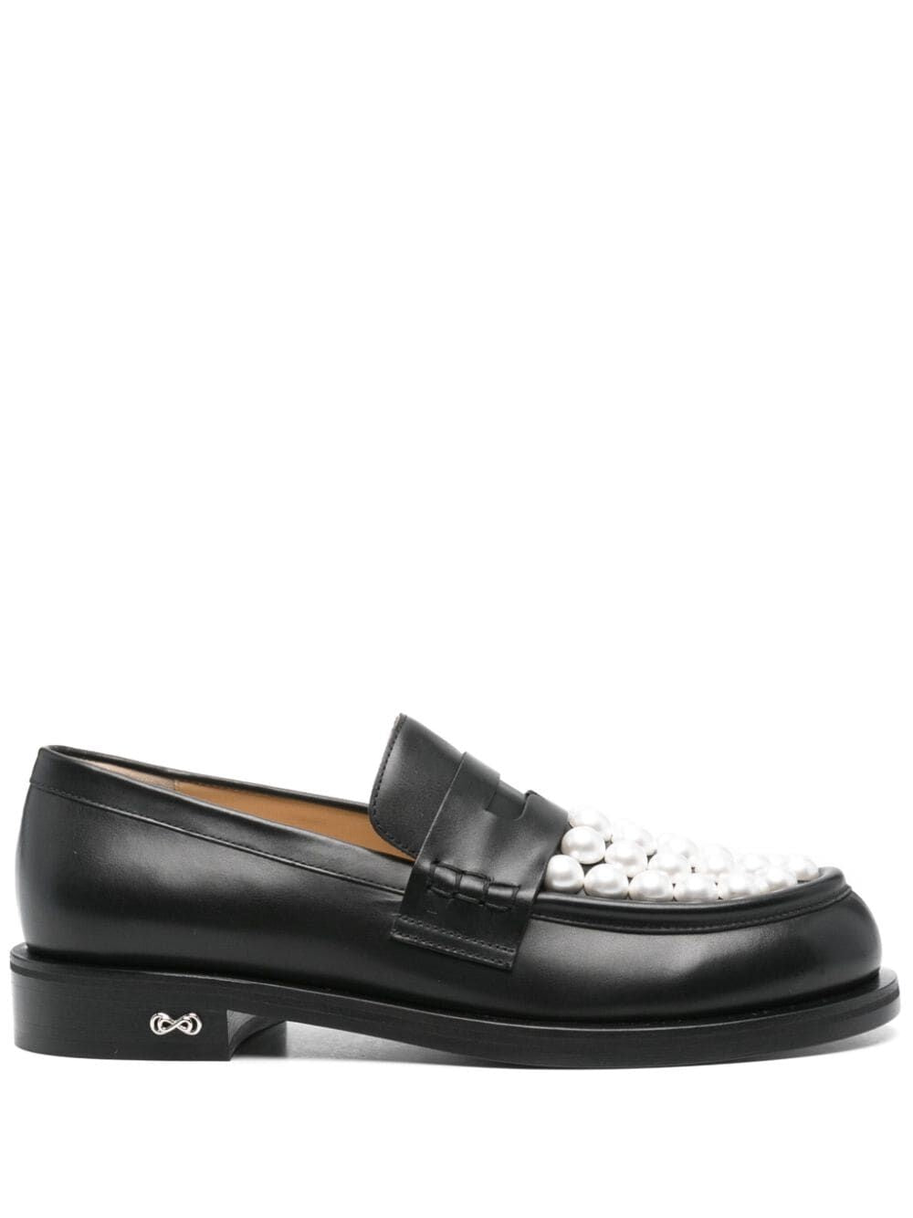 MACH & MACH Bicolour Pearl Loafers
