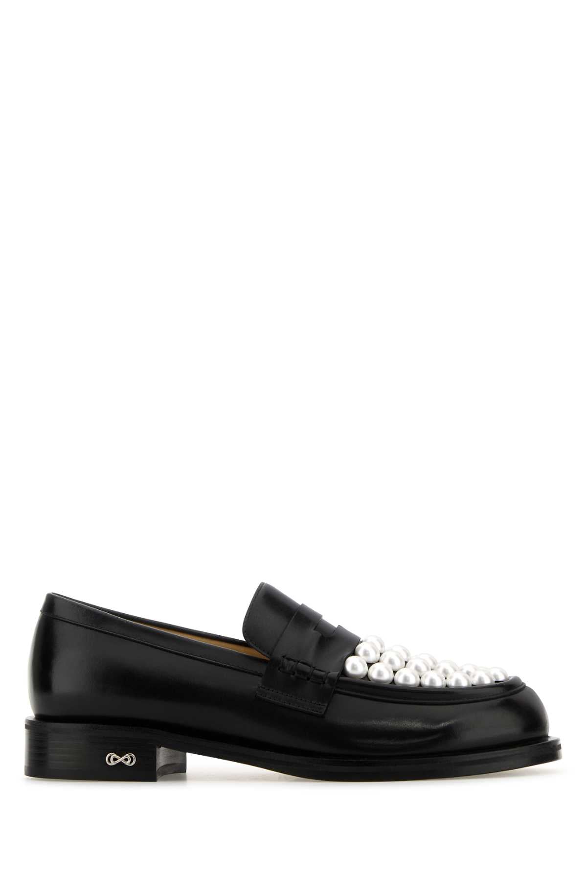 MACH & MACH Leather Sirene Loafers
