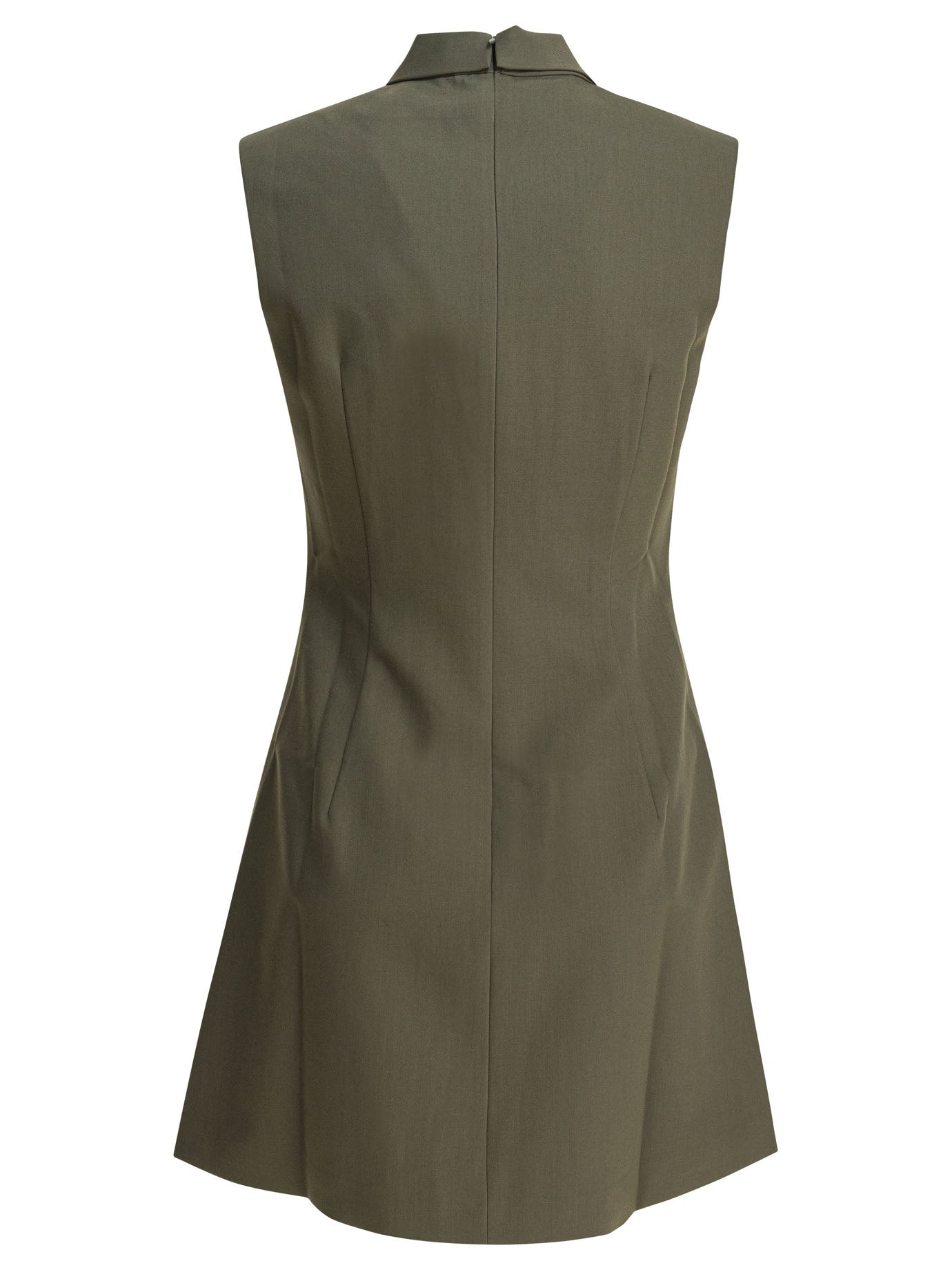 SELF-PORTRAIT Slim Fit Twill Mini Dress - Size 6