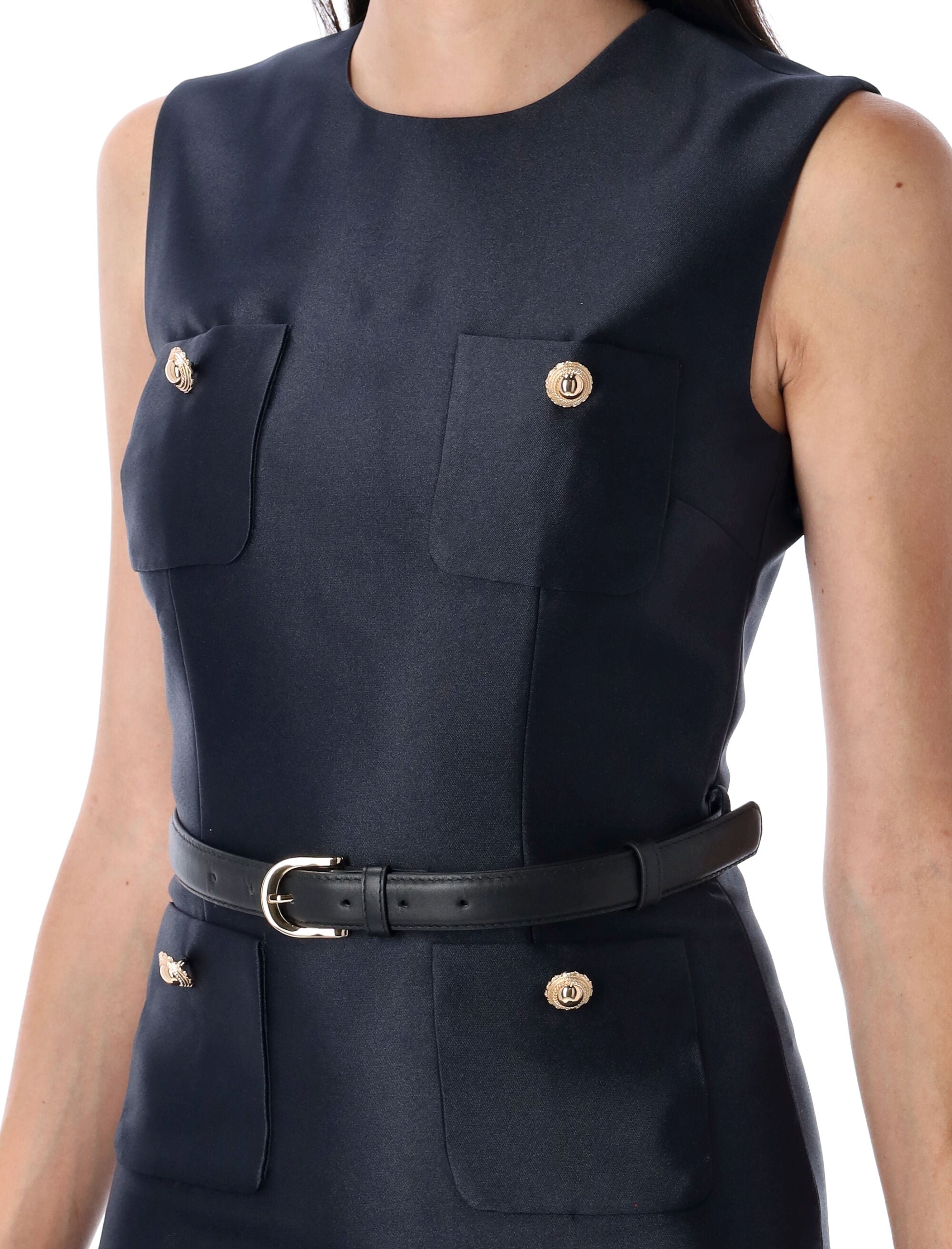 SELF-PORTRAIT Elegant Taffeta Mini Dress - Size 6