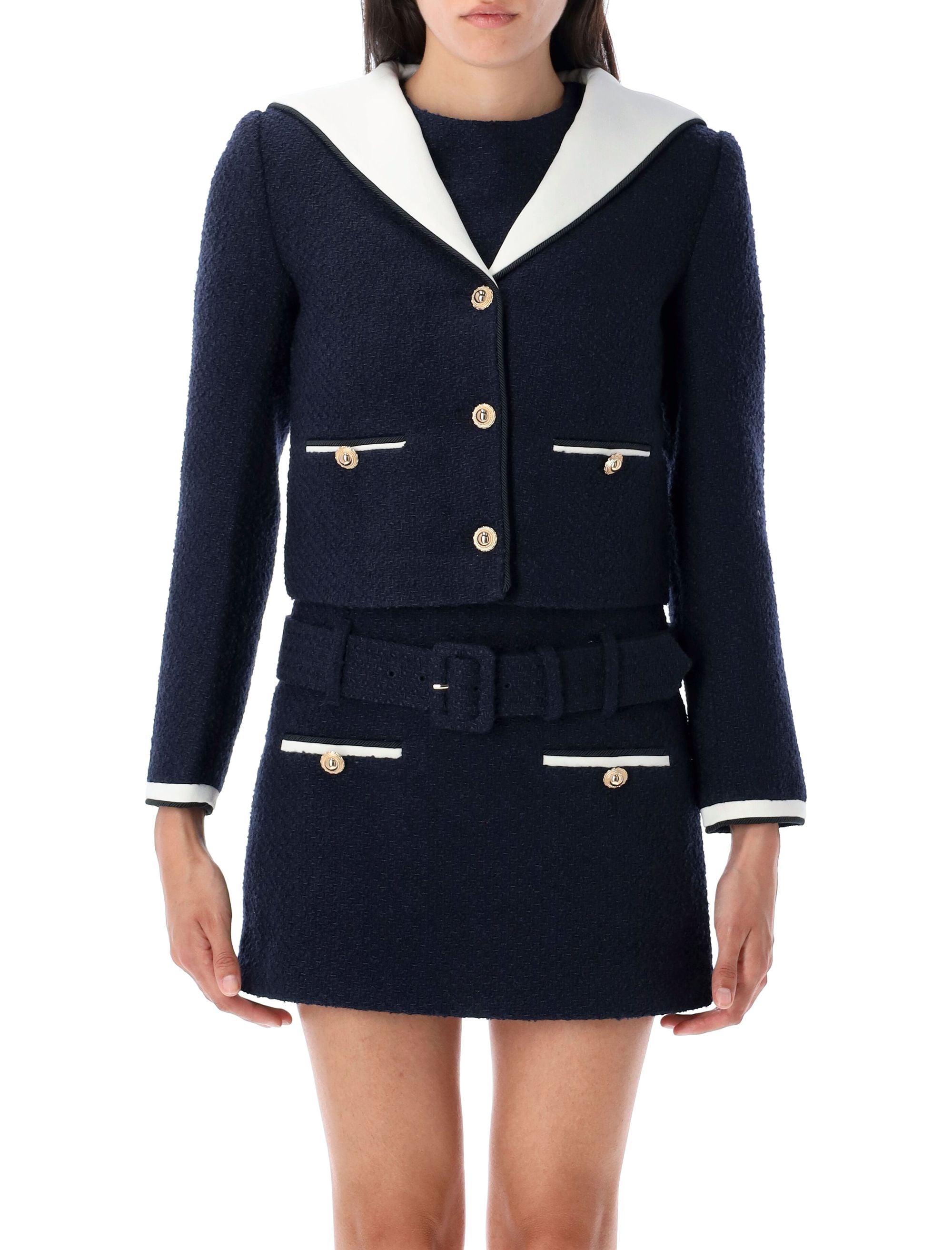 SELF-PORTRAIT Women's Polyester Wool Jacket - Fall/Winter 2025