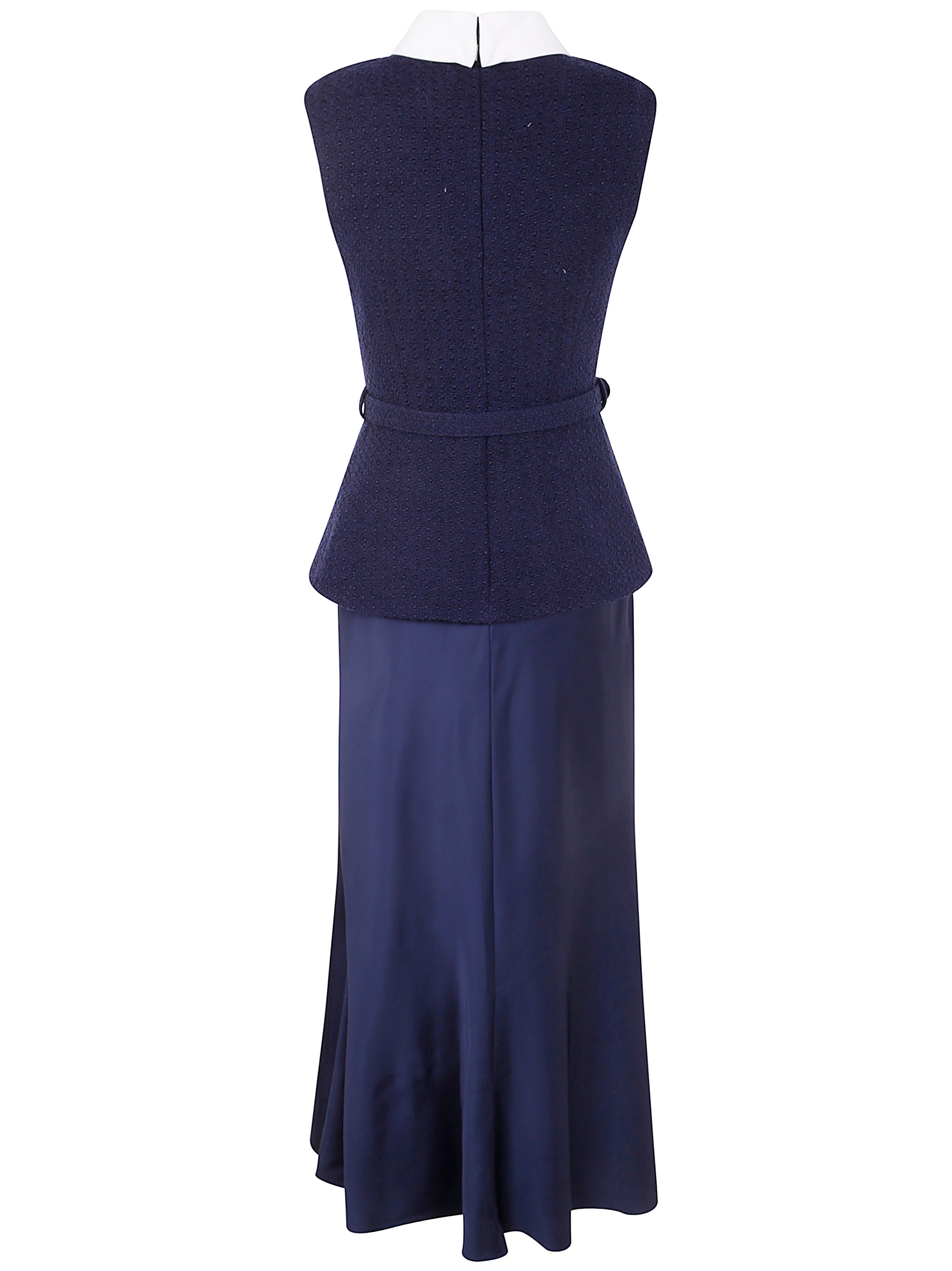 SELF-PORTRAIT Boucle Loop Sleeveless Midi Dress