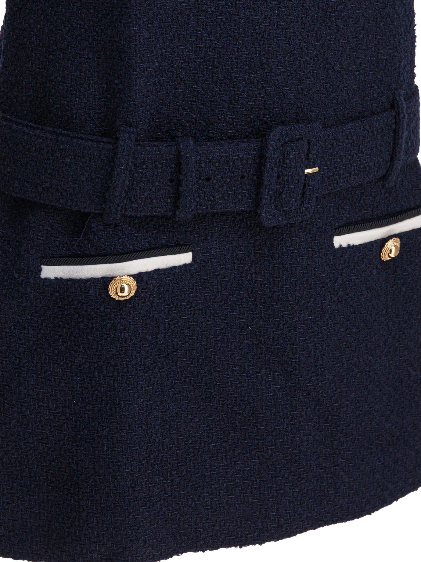 SELF-PORTRAIT Mini Boucle Loop Dress - Fitted Cut