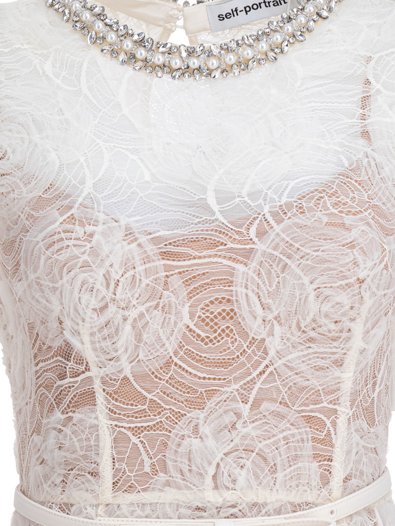 SELF-PORTRAIT Elegant Mini Polyamide Dress for Women