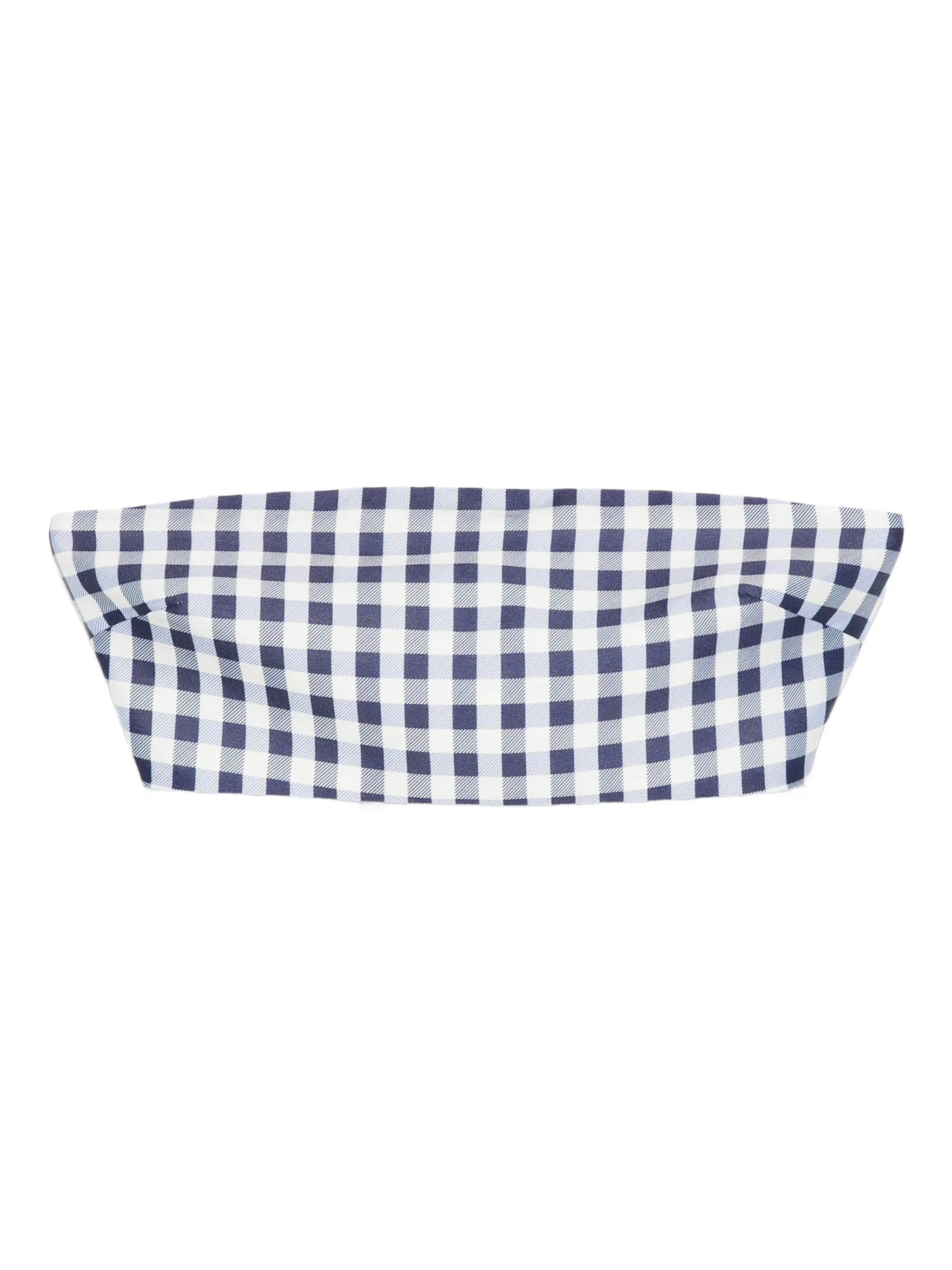 SELF-PORTRAIT Mini Gingham Bandeau Top - Size 6