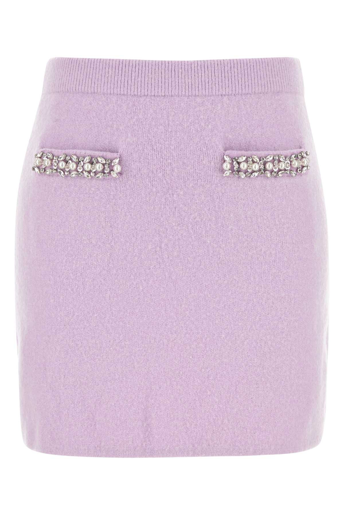 SELF-PORTRAIT Viscose Blend Mini Skirt