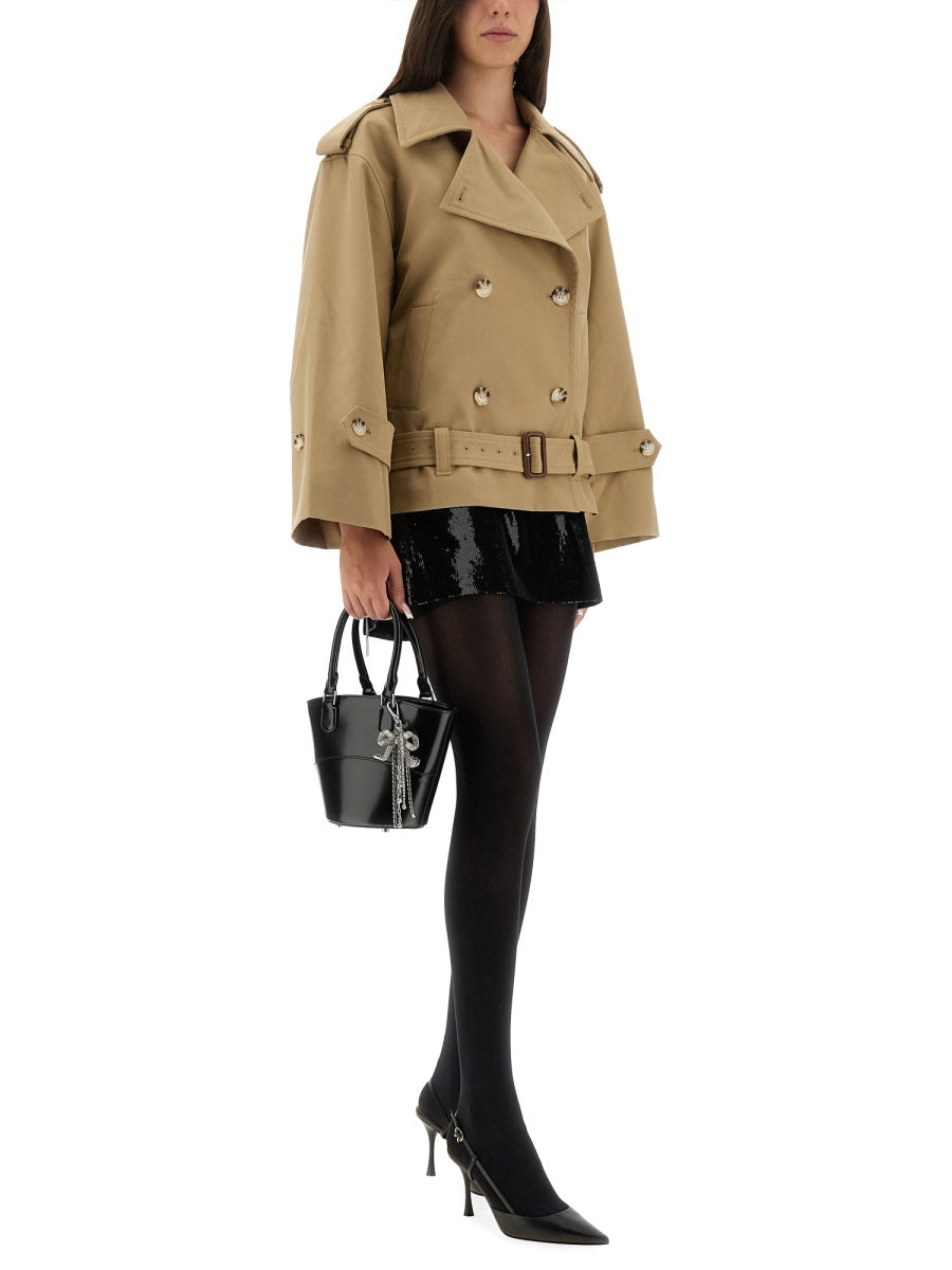 SELF-PORTRAIT Trench Jacket (Size 6 UK) - Timeless Elegance for Women