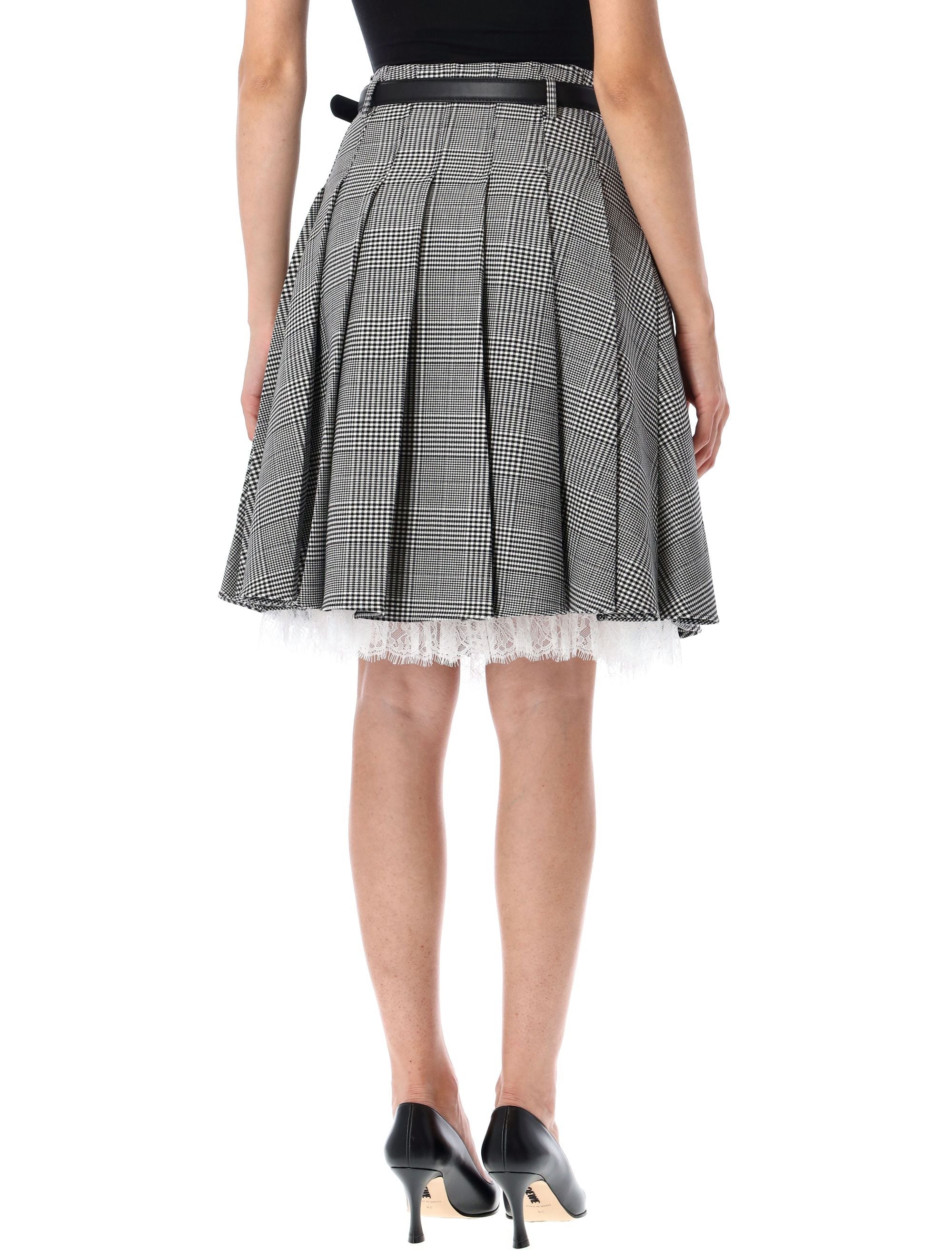 SELF-PORTRAIT Pleated Midi Skirt