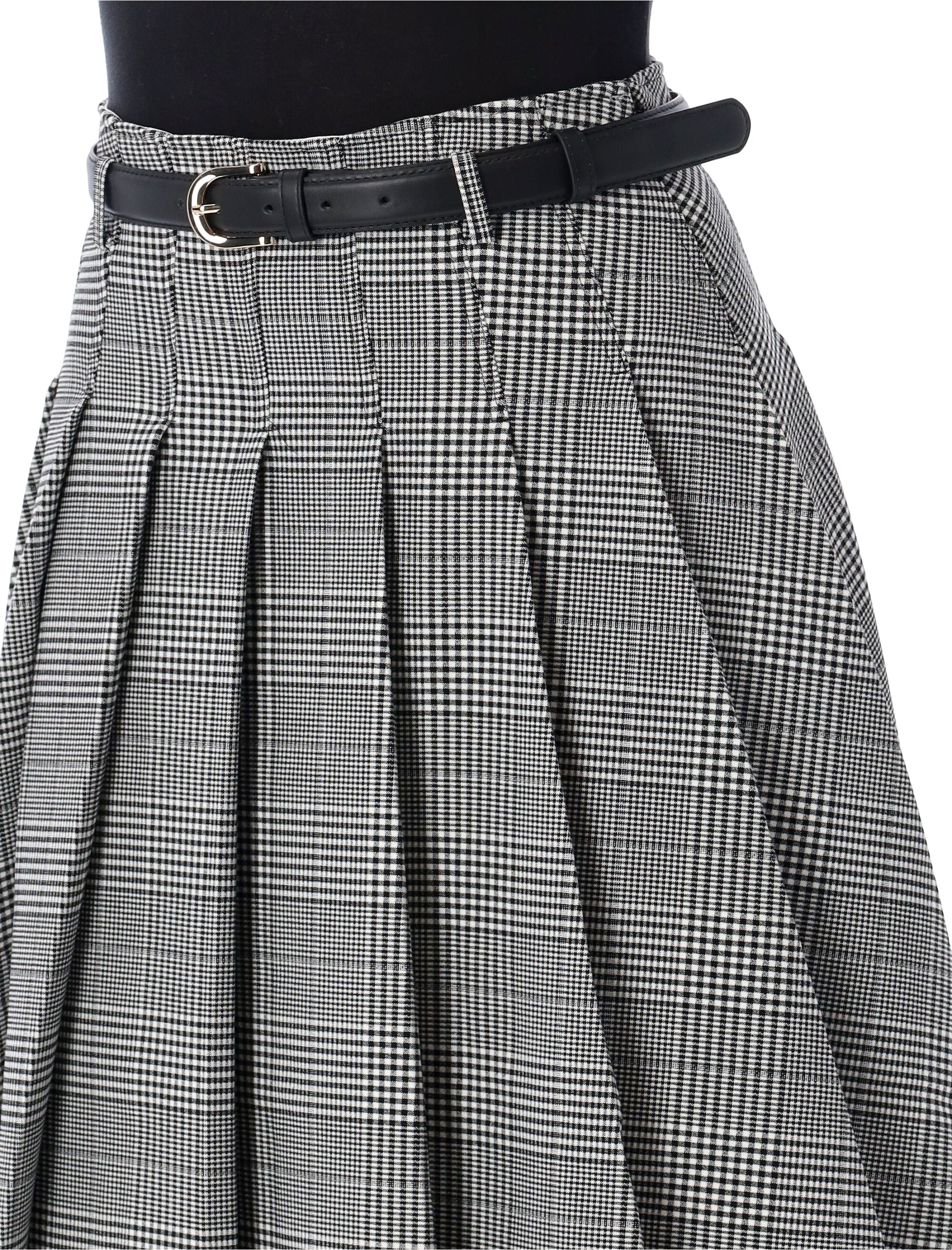 SELF-PORTRAIT Pleated Midi Skirt