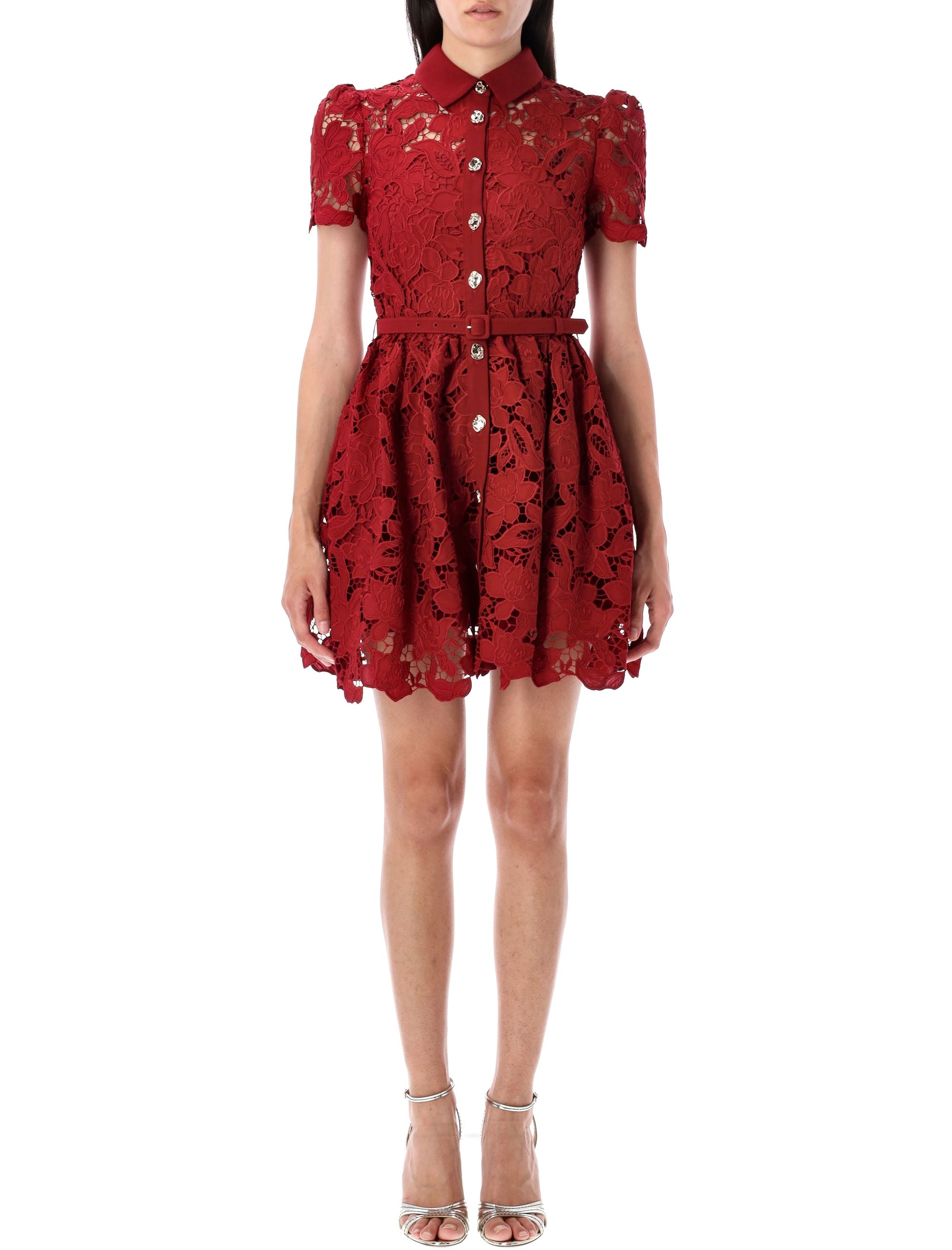 SELF-PORTRAIT Elegant Lace Mini Dress for Women