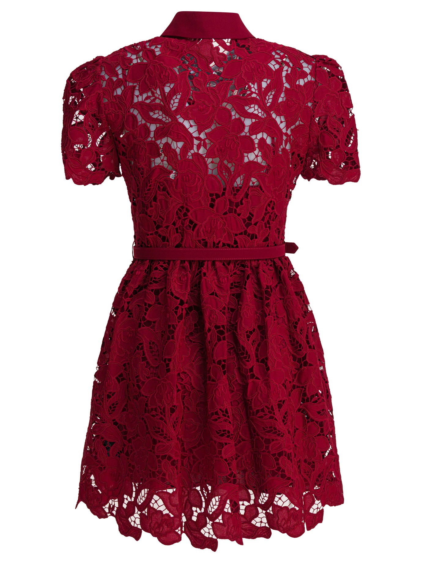 SELF-PORTRAIT Lace Collared Mini Dress