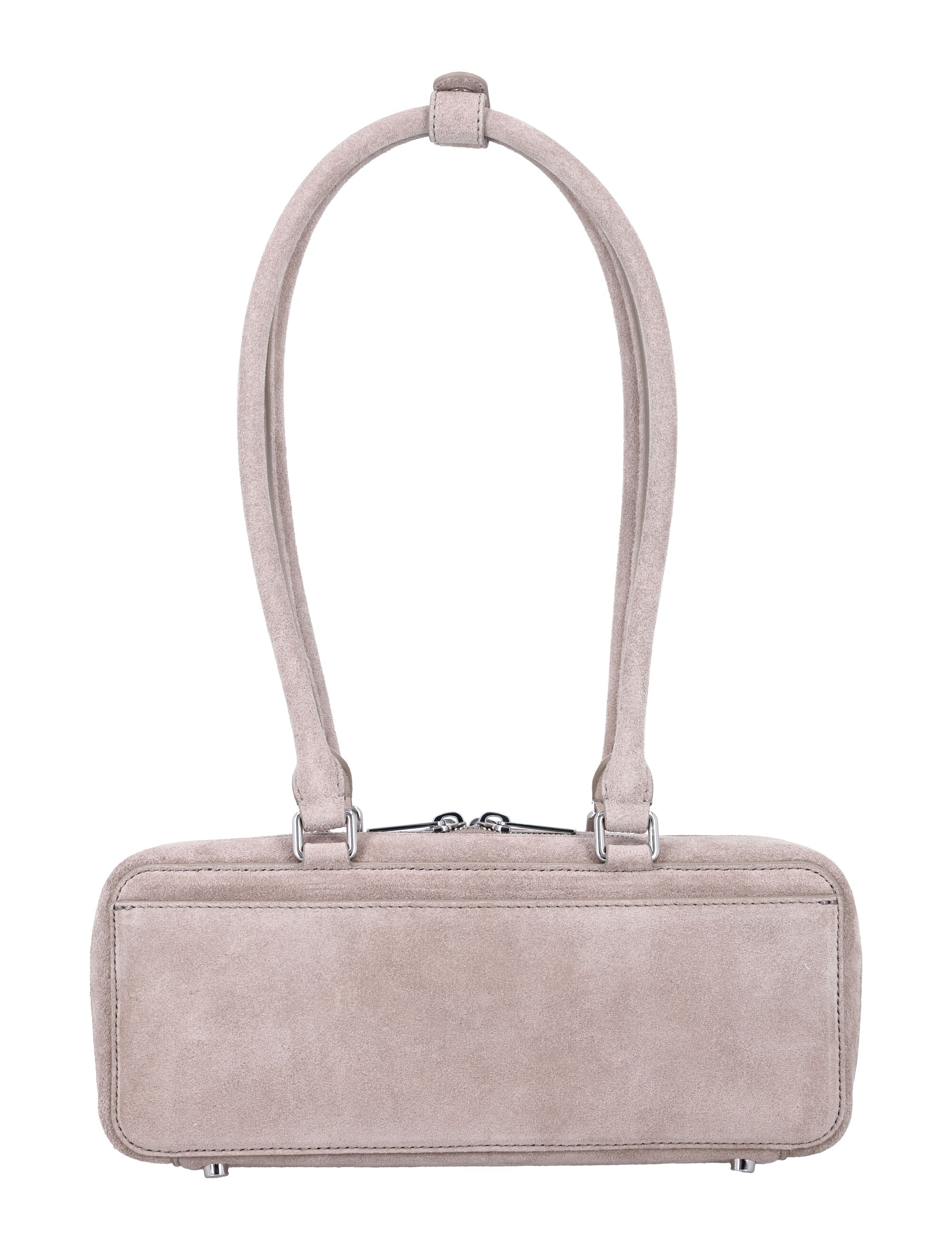 SELF-PORTRAIT Mini Baguette Shoulder Handbag with Charm