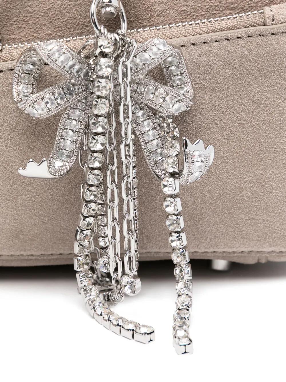 SELF-PORTRAIT Baguette Handbag with Charm Shoulder Strap