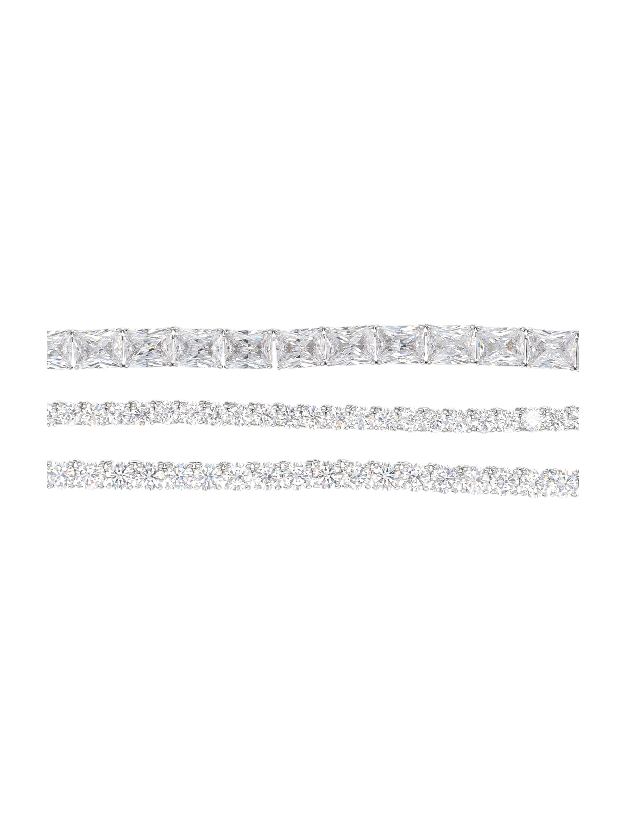 SELF-PORTRAIT Multi Crystal Choker Necklace - 30 cm