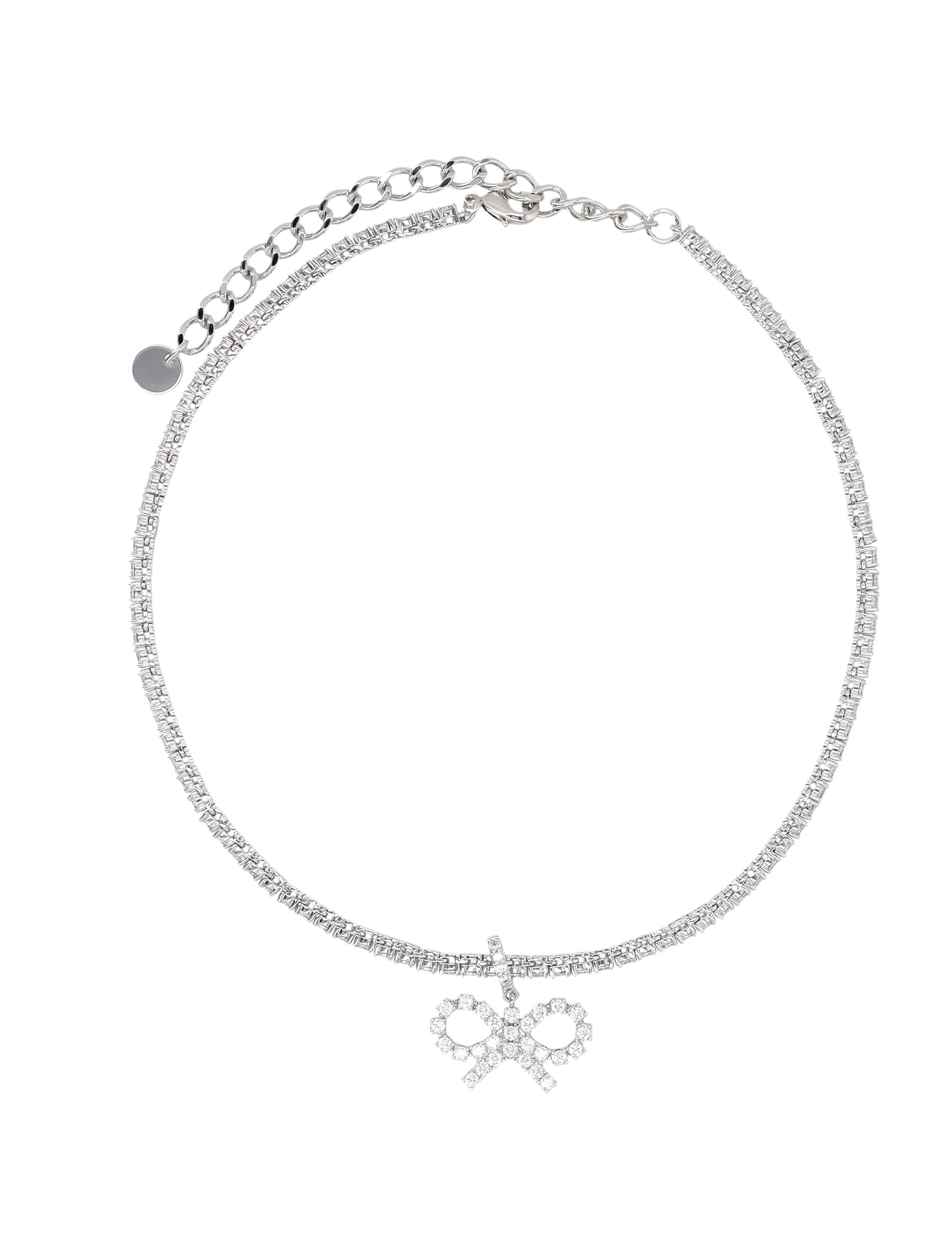 SELF-PORTRAIT Elegance in Zirconia: Statement Necklace for Women