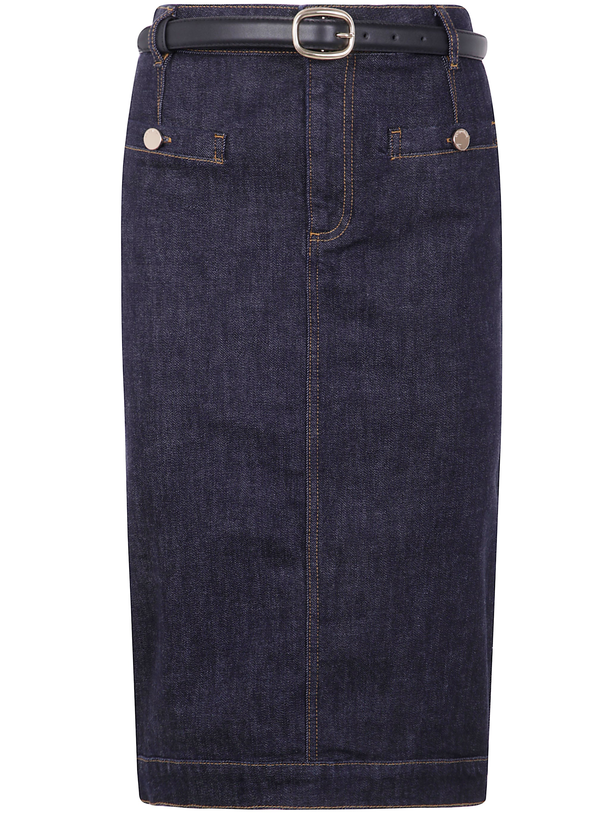 SELF-PORTRAIT Pencil Denim Skirt
