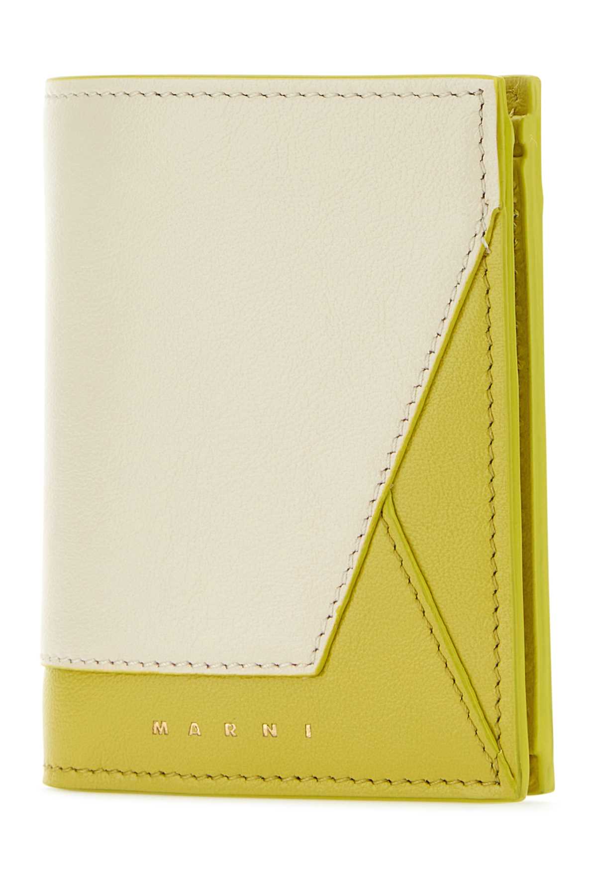 MARNI Mini Two-Tone Leather Wallet