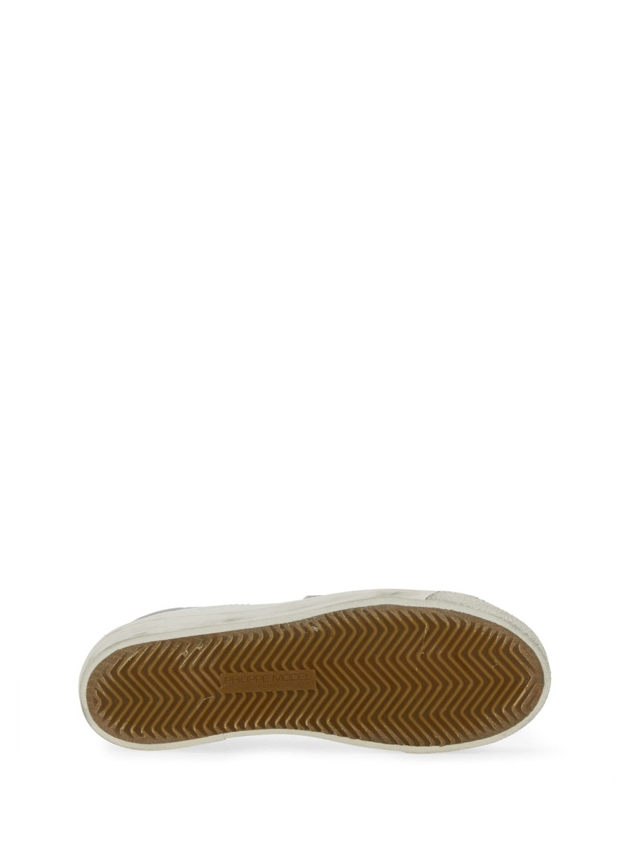 PHILIPPE MODEL PARIS Women's Leather Sneakers with Rubber Sole