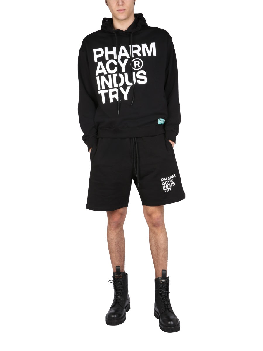 PHARMACY INDUSTRY Men's Logo Print Bermuda Shorts