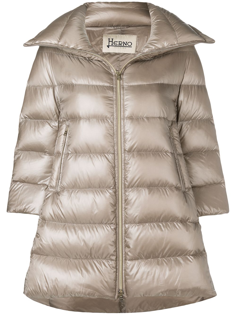 HERNO Elegant Three-Quarter Sleeve Down Jacket