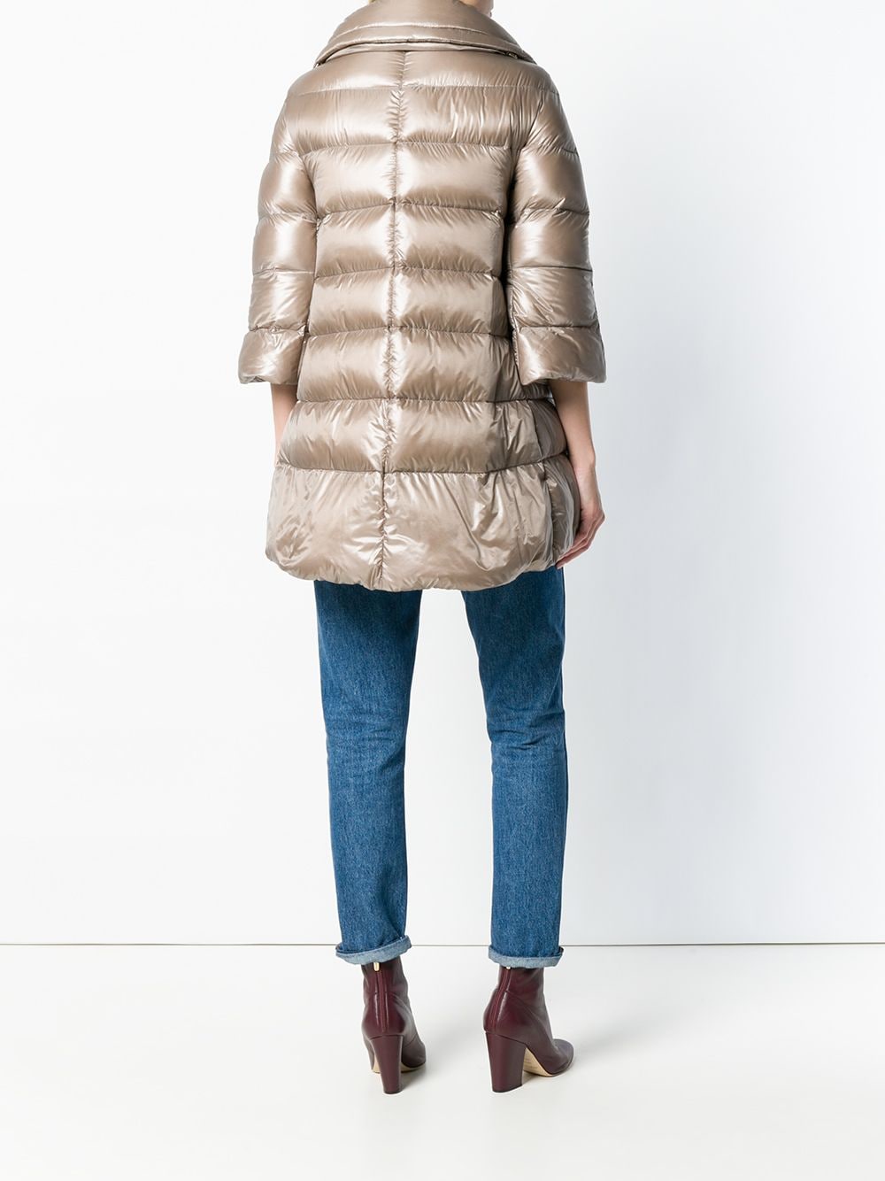 HERNO Elegant Three-Quarter Sleeve Down Jacket