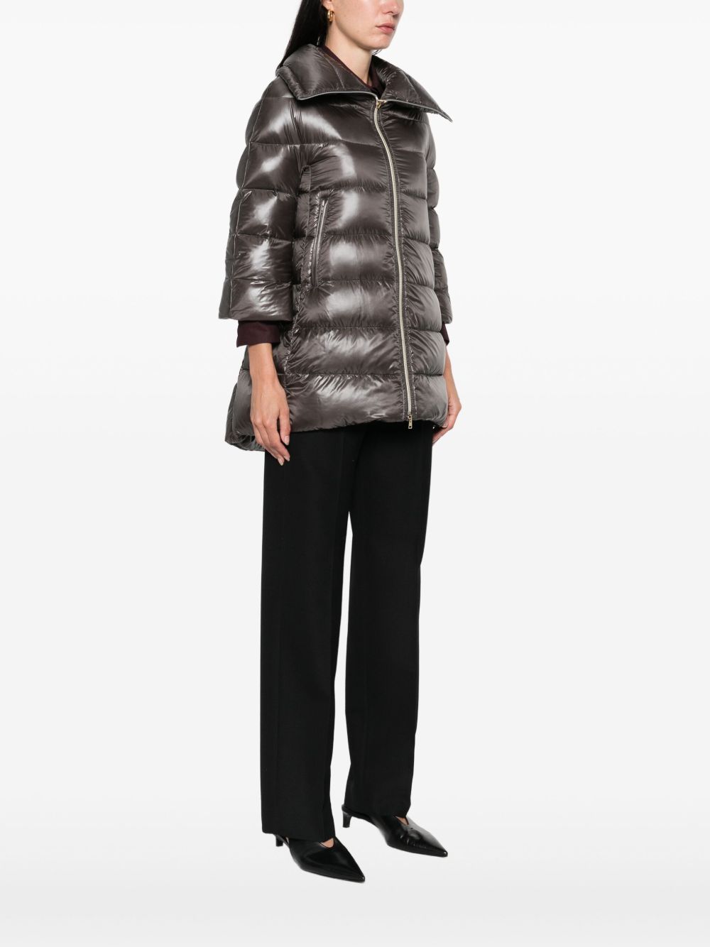 HERNO Women's Cleofe Midi Down Jacket