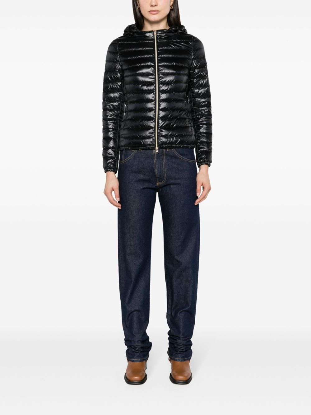 HERNO Women's Mini Down Padded Short Jacket