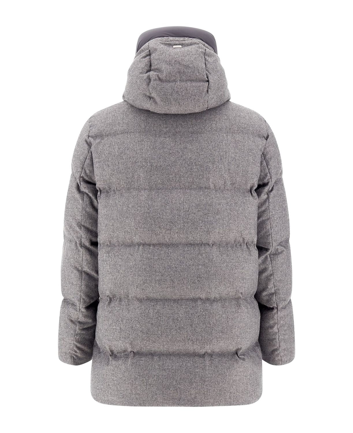 HERNO Long Cashmere Silk Bomber Jacket for Men