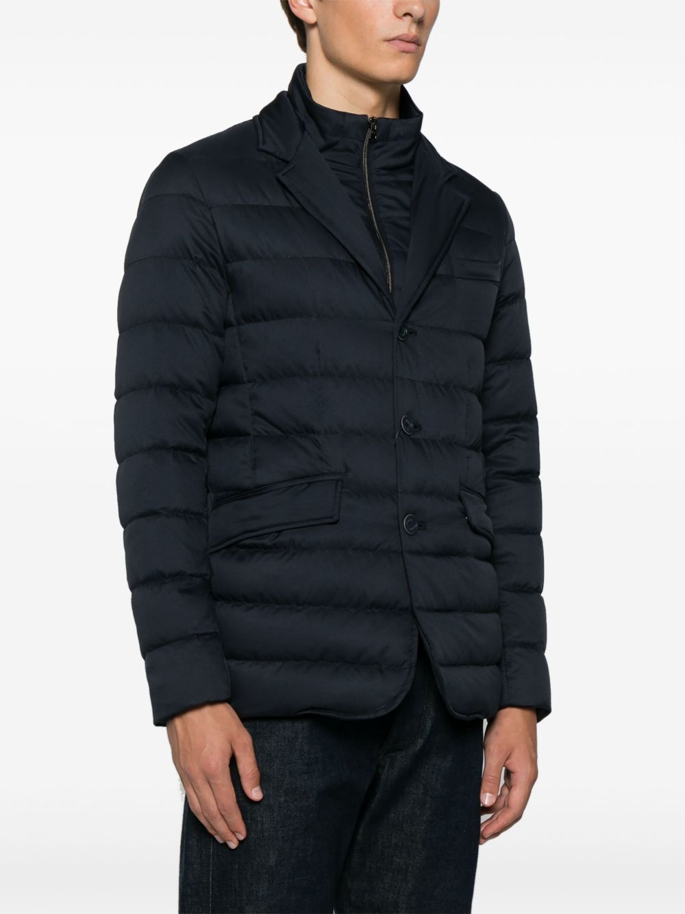 HERNO Men's Padded Jacket with Detachable Panels