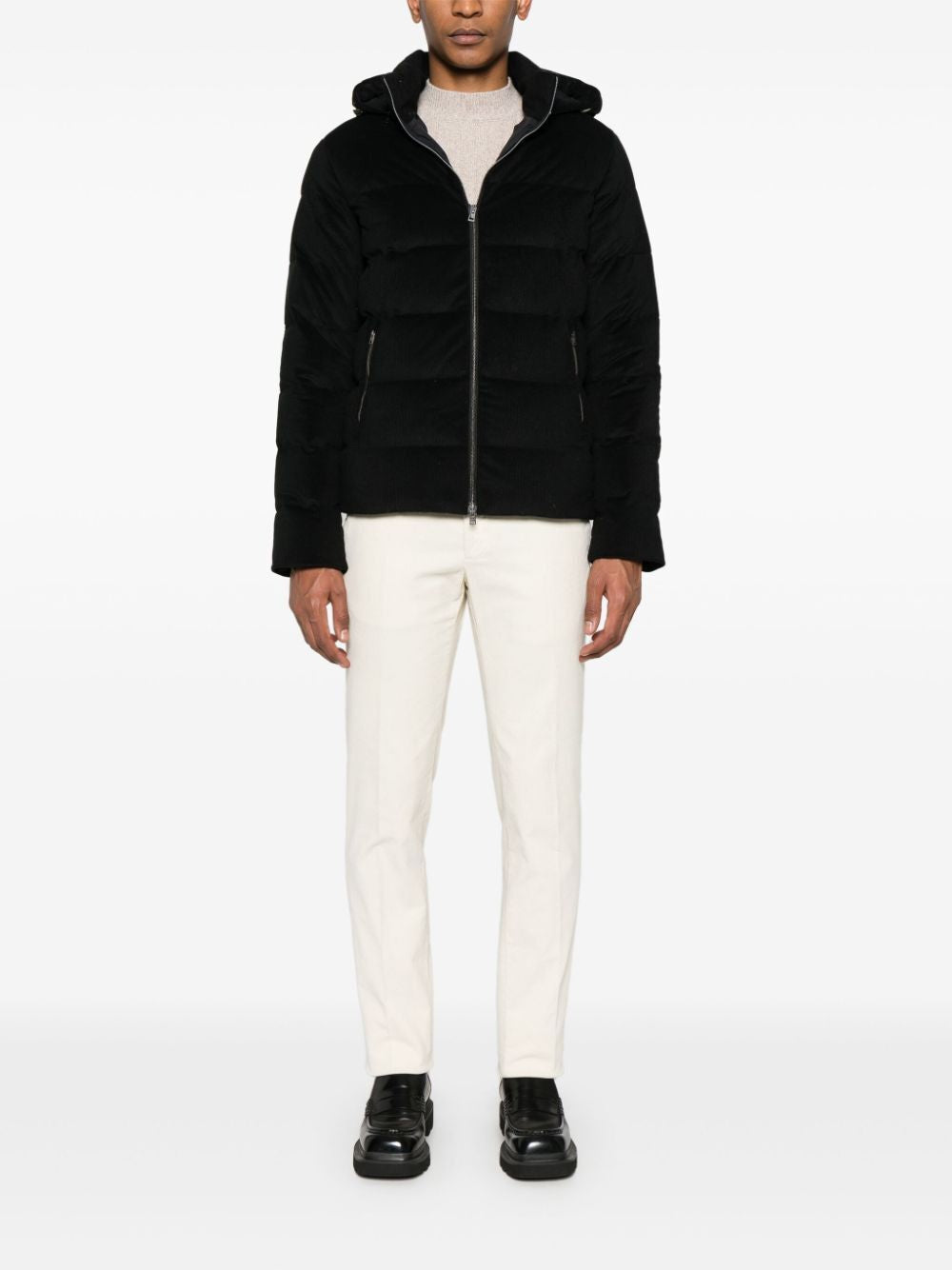 HERNO Corduroy Down Jacket for Men - Fall/Winter 2024