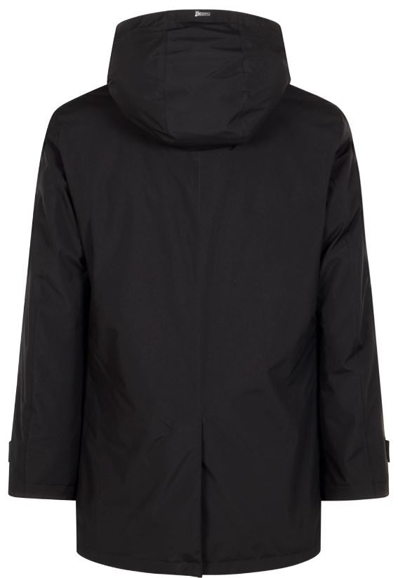 HERNO Lightweight Waterproof 2-Layer Jacket with Removable Hood