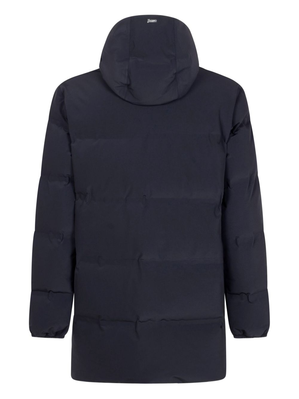 HERNO Men's Down Coat with Quilted Design and Hood