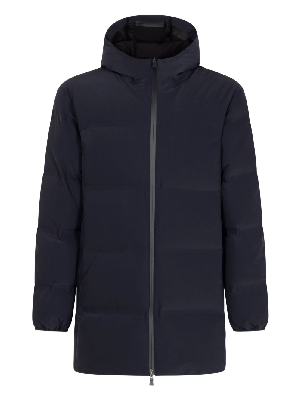 HERNO Men's Down Coat with Quilted Design and Hood