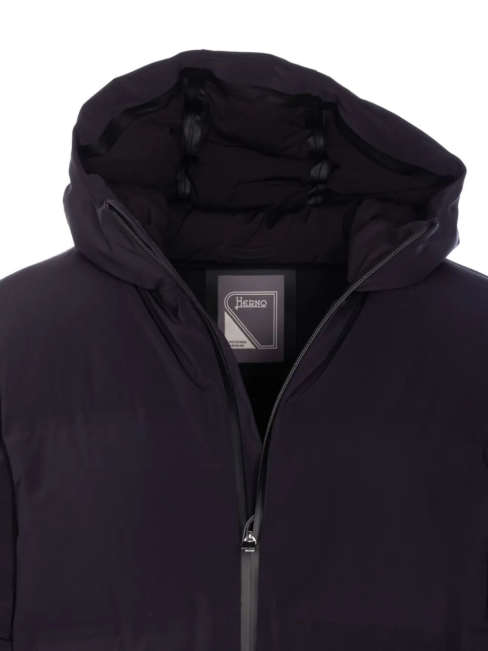 HERNO Impact Long Down Jacket with Hood