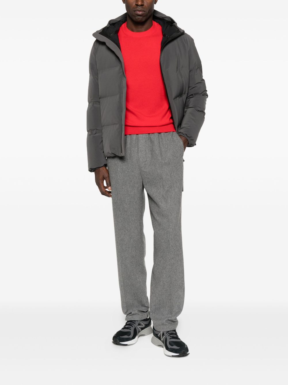 HERNO Men's Short Down Jacket with Hooded Neckline