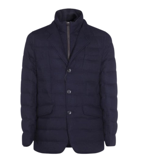 HERNO Quilted Jacket with High Collar - FW25