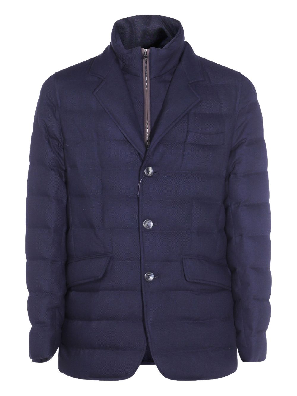 HERNO Quilted Jacket with High Collar - FW25