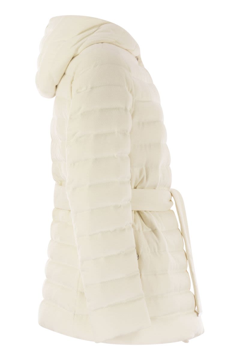 HERNO Silk and Cashmere Down Kimono Jacket - Regular Fit