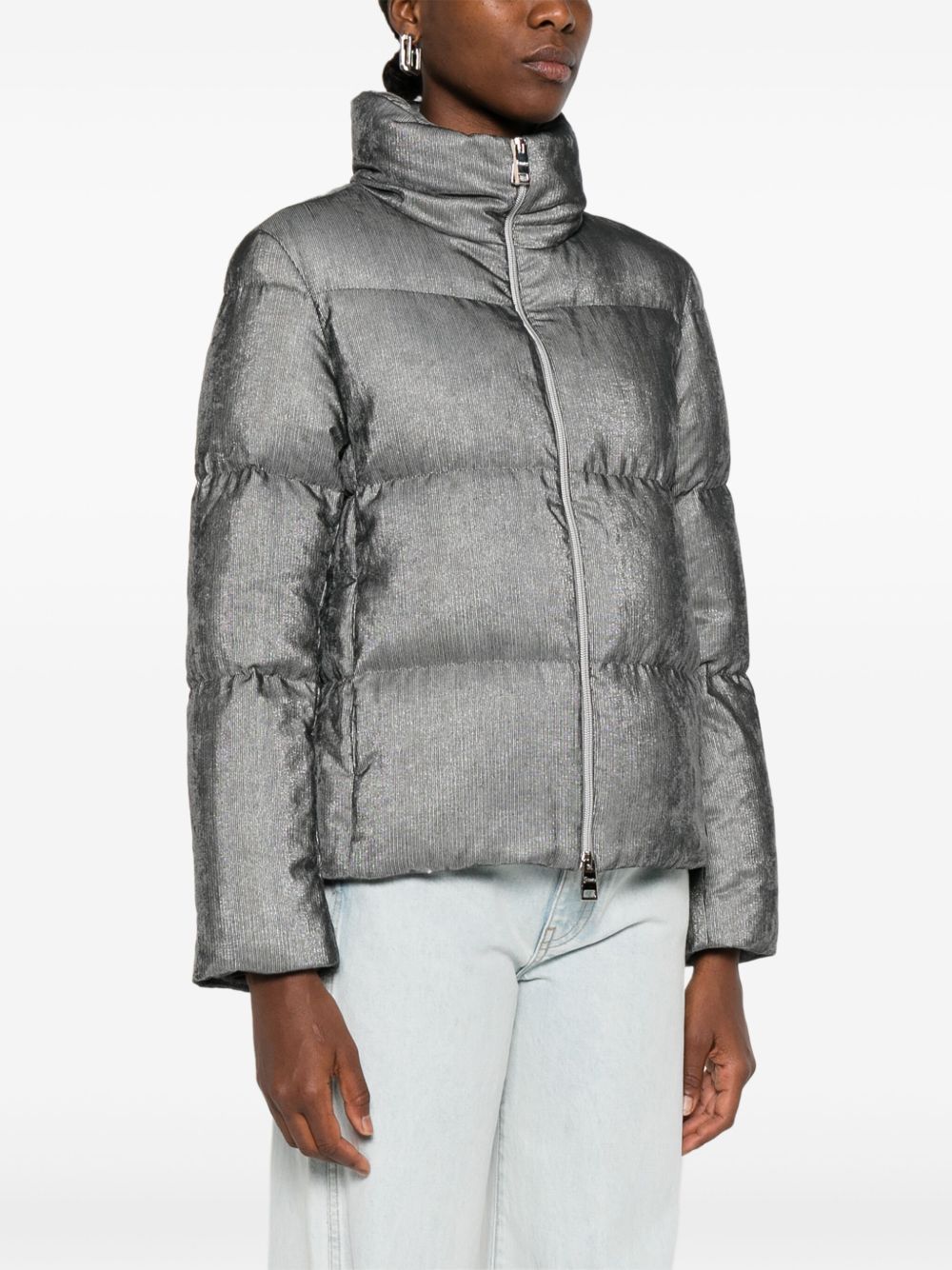 HERNO Mini Velvet Short Down Jacket